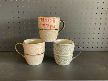 N008 Ceramic Cups 72pcs