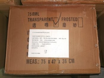 0.75L Water Bottle Plastic 80pcs