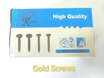6 x 3" Gold Screw 25kg (Half Thread)